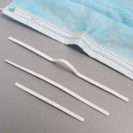 face masked nose bridge wire hard flexible plastic nose bridge bar /strip/clamp raw material